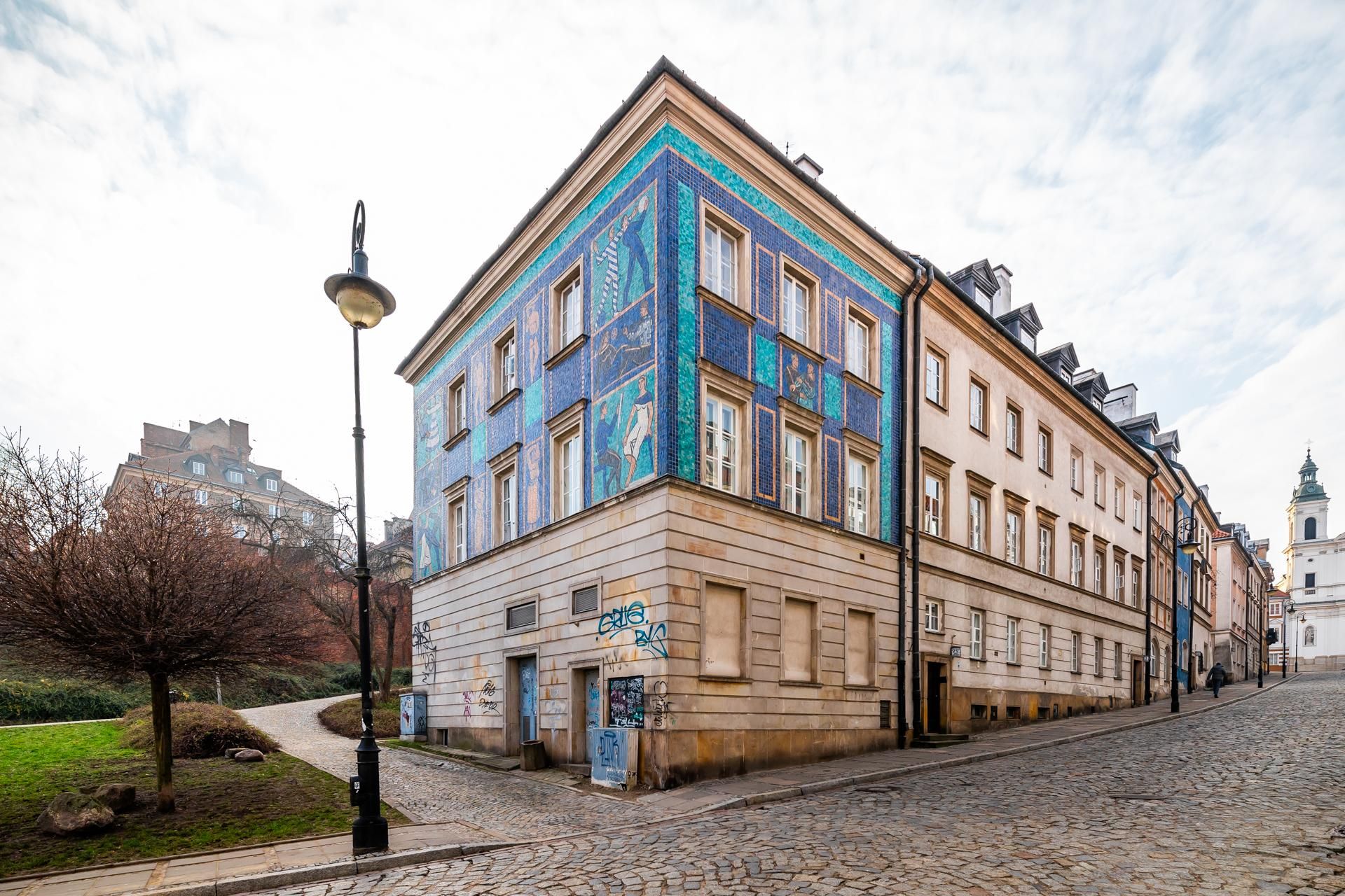 Mozaika na Mostowej 9a w Warszawie