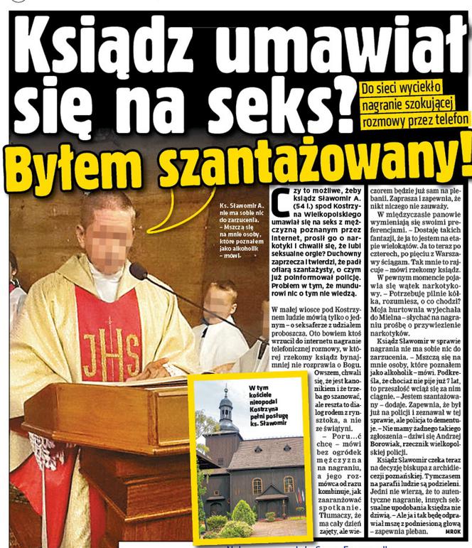 Arcybiskup wygnał sexproboszcza