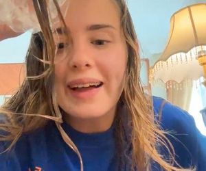 Wiktoria Gąsiewska tonuje włosy