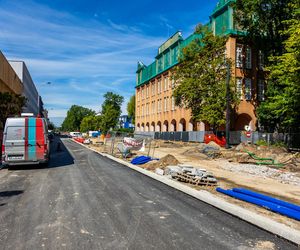 Tramwaj na Rakowieckiej w budowie