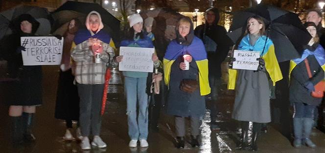 „Rosja to państwo terrorystyczne”. Manifestacja Ukraińców w Lublinie