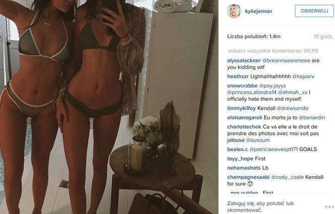 Kylie i Kendall Jenner w bikini