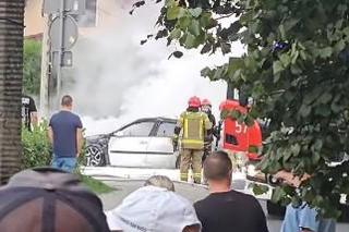 Pożar samochodu w Rudzie Śląskiej