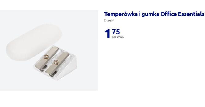 Temperówka i gumka Office Essentials  2 części