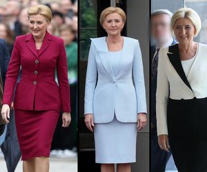 Te kolorowe garnitury Agaty Dudy to cudo! Idealny wybór na lato. Ekspert nie ma wątpliwości: Pierwsza dama jest jak tęcza!
