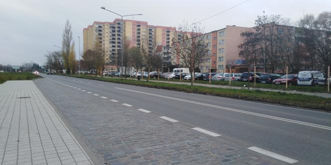 Ulica Szafera w przeddzień rozpoczęcia przebudowy