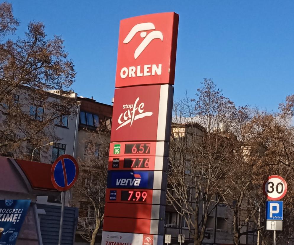 Ceny paliw w styczniu 2023 na Orlenie w Poznaniu