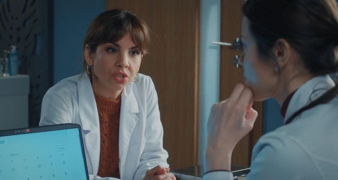 M jak miłość odc. 1867. Aneta (Ilona Janyst), Kasia (Paulina Lasota)