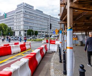 Gmach Banku Gospodarstwa Krajowego w Warszawie w trakcie remontu