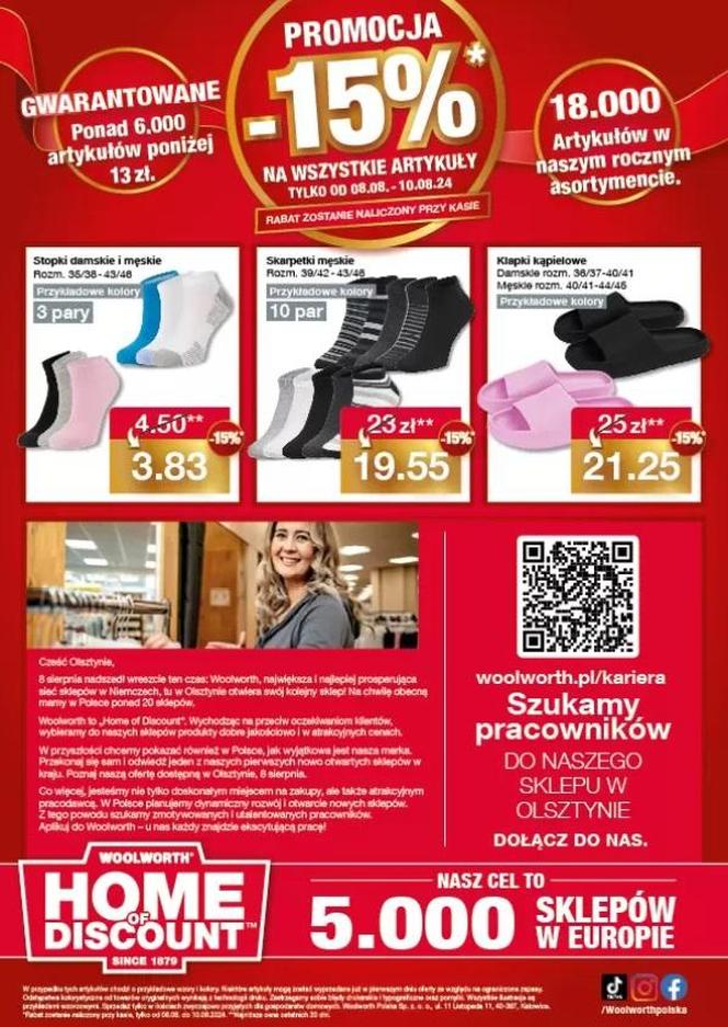   Pierwszy Woolworth już otwarty w Olsztynie. Darmowe torby, ogromna promocja na wszystkie produkty