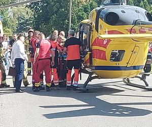 Chłopiec spadł z balkonu w Bielsku-Białej. Lądował LPR