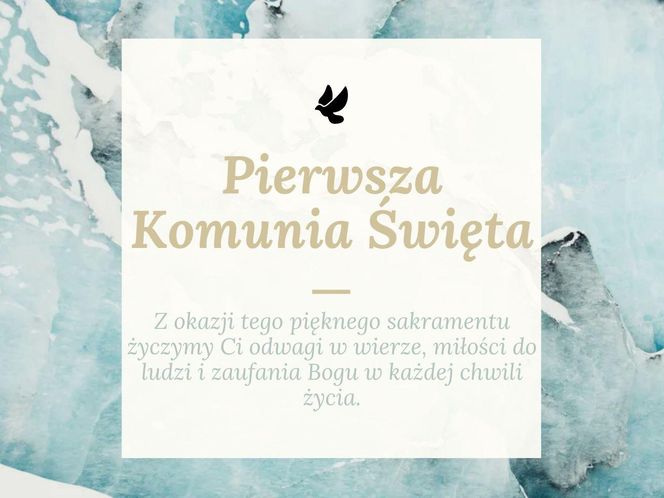 e-kartki z okazji Pierwszej Komunii Świętej