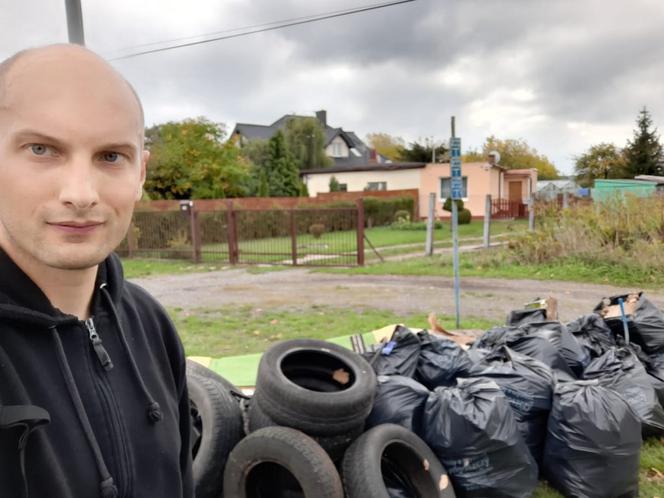 Policjant z Wydziału Techniki Kryminalistycznej w Bydgoszczy zabrał się za robienie porządku