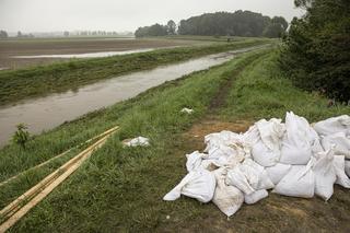 Ocalony wał na rzece Czarna Woda w Rogowie Sobóckim