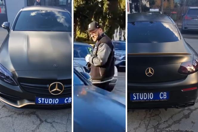 Popek Monster i odpicowany Mercedes-AMG C63 Coupe