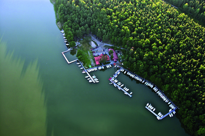 Wielkie Jeziora Mazurskie: Jezioro Nidzkie z lotu ptaka