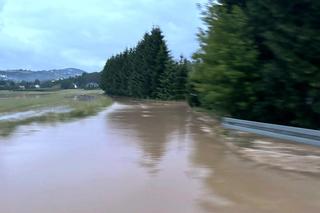 Skutki ulewy w Łososinie Dolnej 