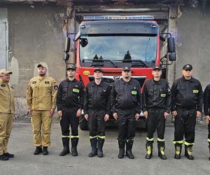 Hołd małopolskich strażaków dla zmarłego kolegi