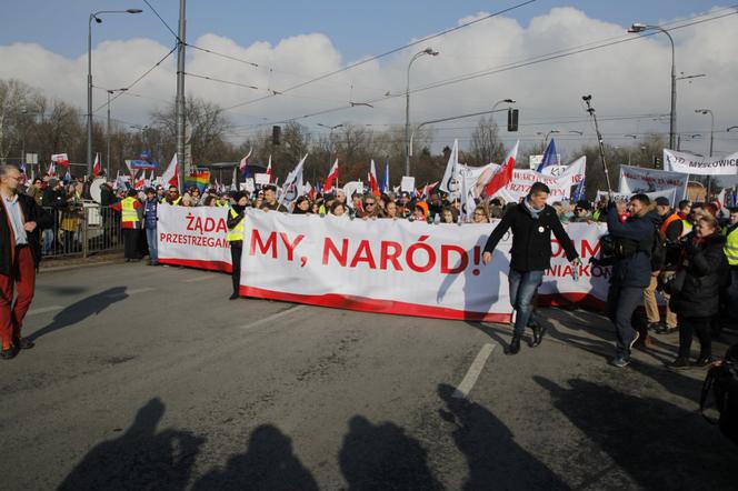 Marsz KOD w Warszawie, 27.02.2016