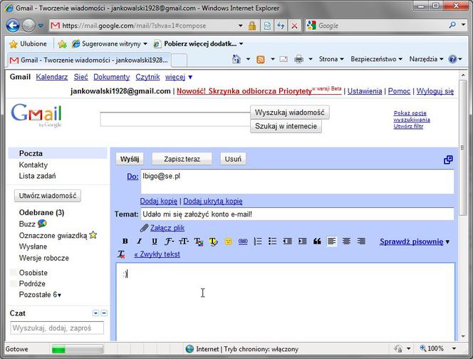 Jak założyć konto w usłudze Gmail