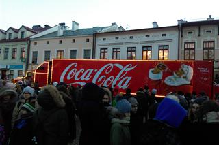 Ciężarówka Coca-Coli w Rzeszowe