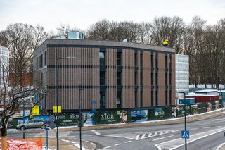 Akademik w Warszawie w budowie