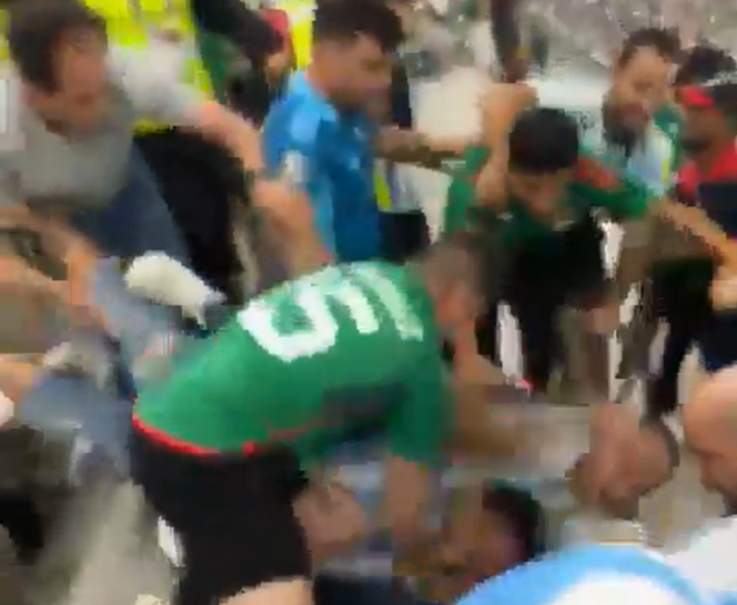 Krwawe burdy na stadionie. Kibice zespołów z polskiej grupy dali żenujący popis. Dantejskie sceny