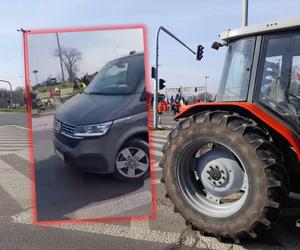 Niebezpieczny incydent na proteście rolników. Kierowca wjechał w strajkującego. Nagranie obiegło sieć