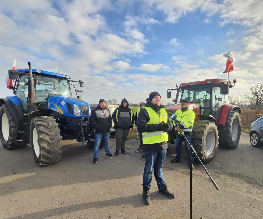 Skromny protest rolników na Podkarpaciu. Mamy zdjęcia