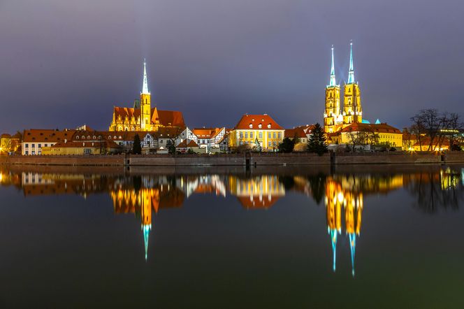 Wrocław nocą