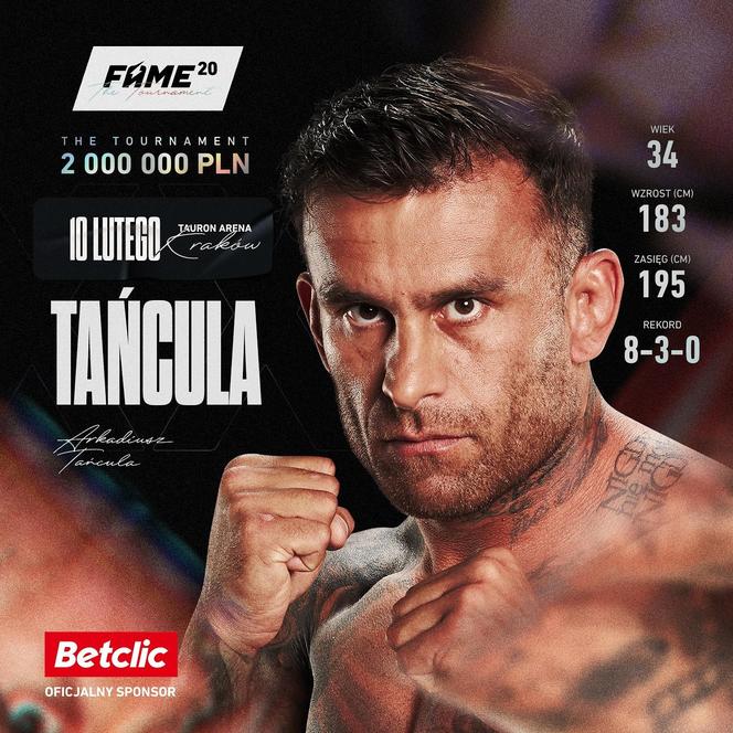 Karta walk Fame MMA 20 - Arkadiusz Tańcula