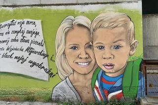 Miłosny mural na olsztyńskich Nagórkach 