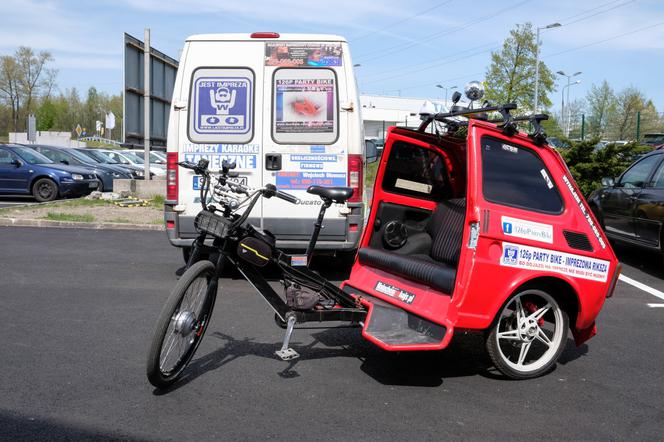 Zrobił z malucha rikszę