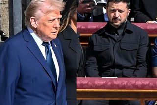 Donald Trump i Wołodymyr Zełenski zignorowali zasady na pogrzebie papieża?! Chodzi o strój!