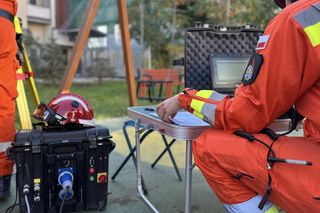 Akcja straży pożarnej na Ursynowie (18.10.2024)