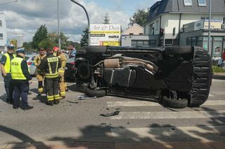 Zderzenie dwóch aut na Sokołowskiej w Siedlcach