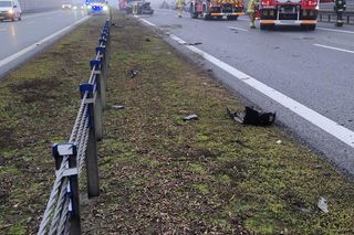 Poważny wypadek na A1 w gminie Łysomice pod Toruniem