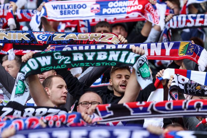 Kibice Górnika Zabrze na stadionie