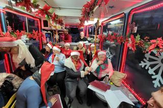 Świąteczny tramwaj na ulicach Gorzowa