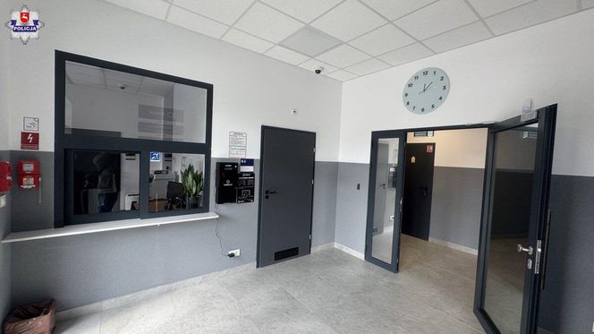 Nowo wybudowany Komisariat Policji w Kraśniku przy ulicy Garażowej 12.