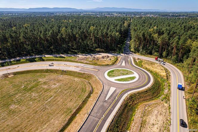 Plac budowy S1 Oświęcim - Dankowice w sierpniu 2024