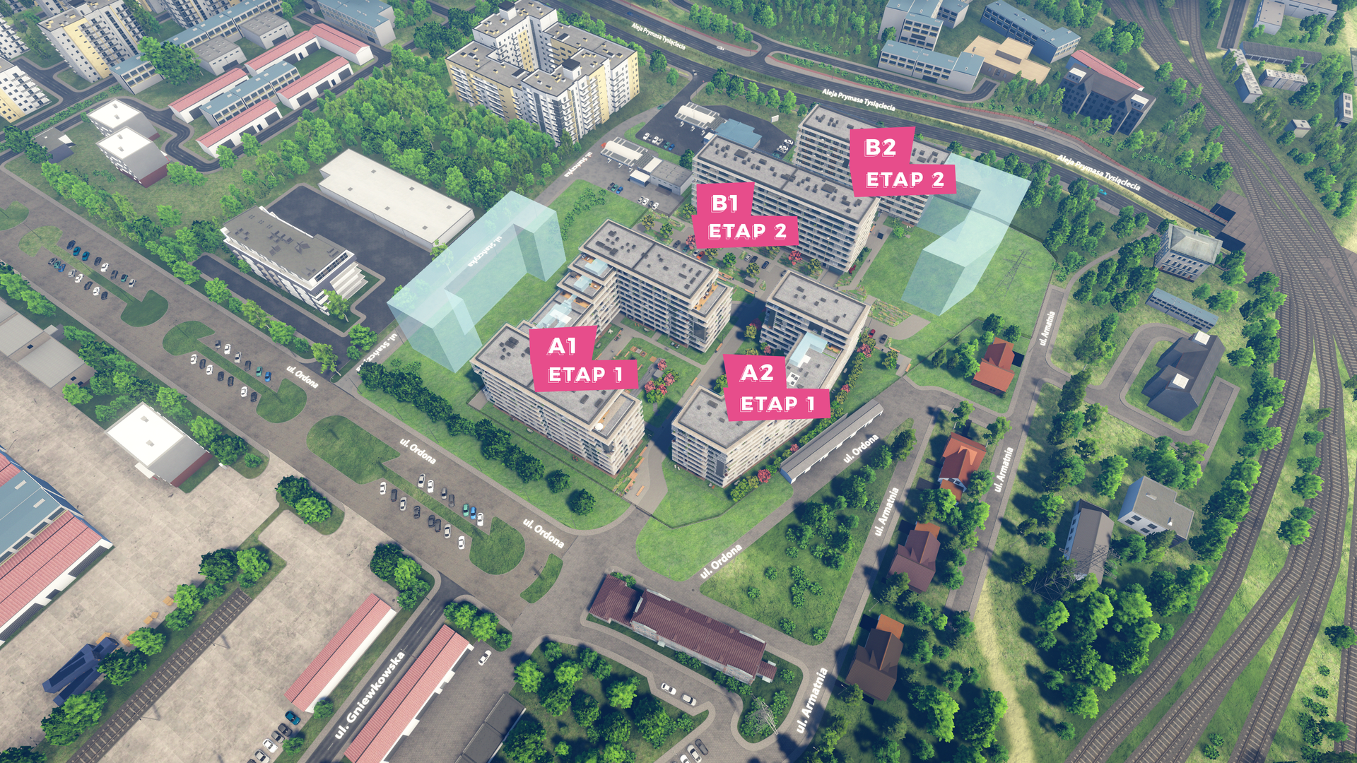 Osiedle Stacja Wola w Warszawie projektu medusa group