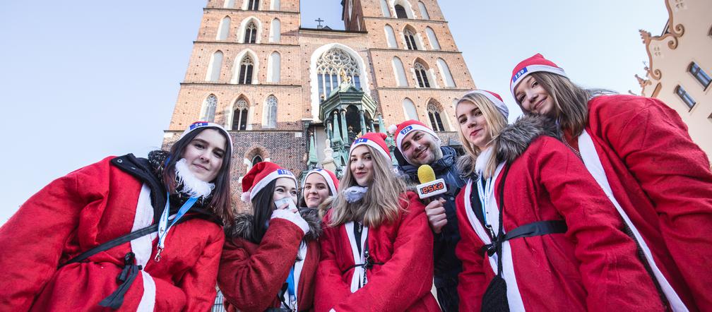 Mikołaje opanowały krakowski Rynek!