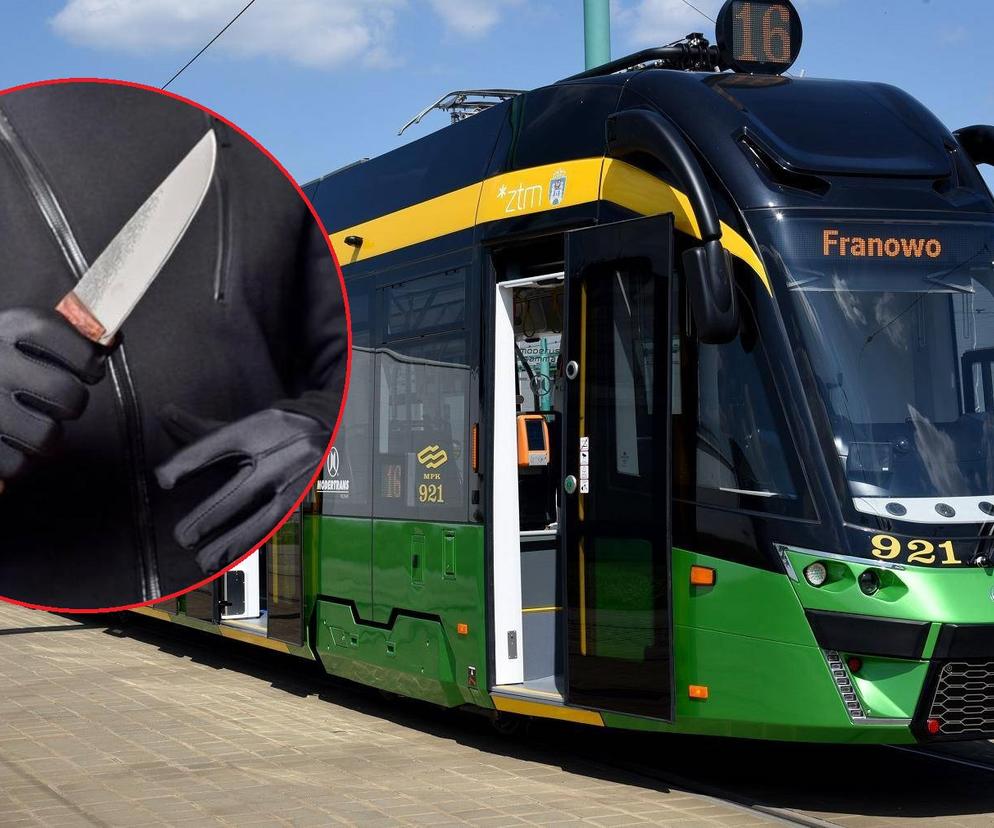 Nożownik w tramwaju! Groza na ulicach Poznania