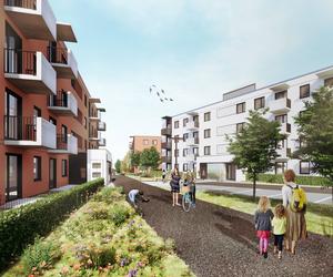 Mieszkanie Plus Toruń: pierwsze osiedle z prefabrykatów w ramach  programu Mieszkanie Plus od  S.A.M.I Architekci