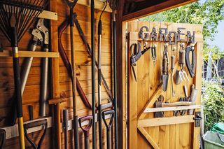 Strefa gospodarcza w ogrodzie