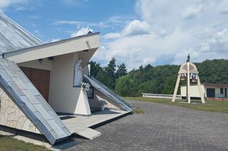 Kościół w Rudnikach z lat 80.