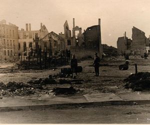 Białystok zniszczony po II wojnie światowej