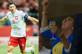 Tak mama Roberta Lewandowskiego celebrowała jego bramki w meczu Polska - Wyspy Owcze! Piękne sceny 