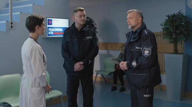 Na dobre i na złe, odc. 875: Blanka (Pola Gonciarz), policjanci (Sebastian Wątroba, Michał Winiarski)